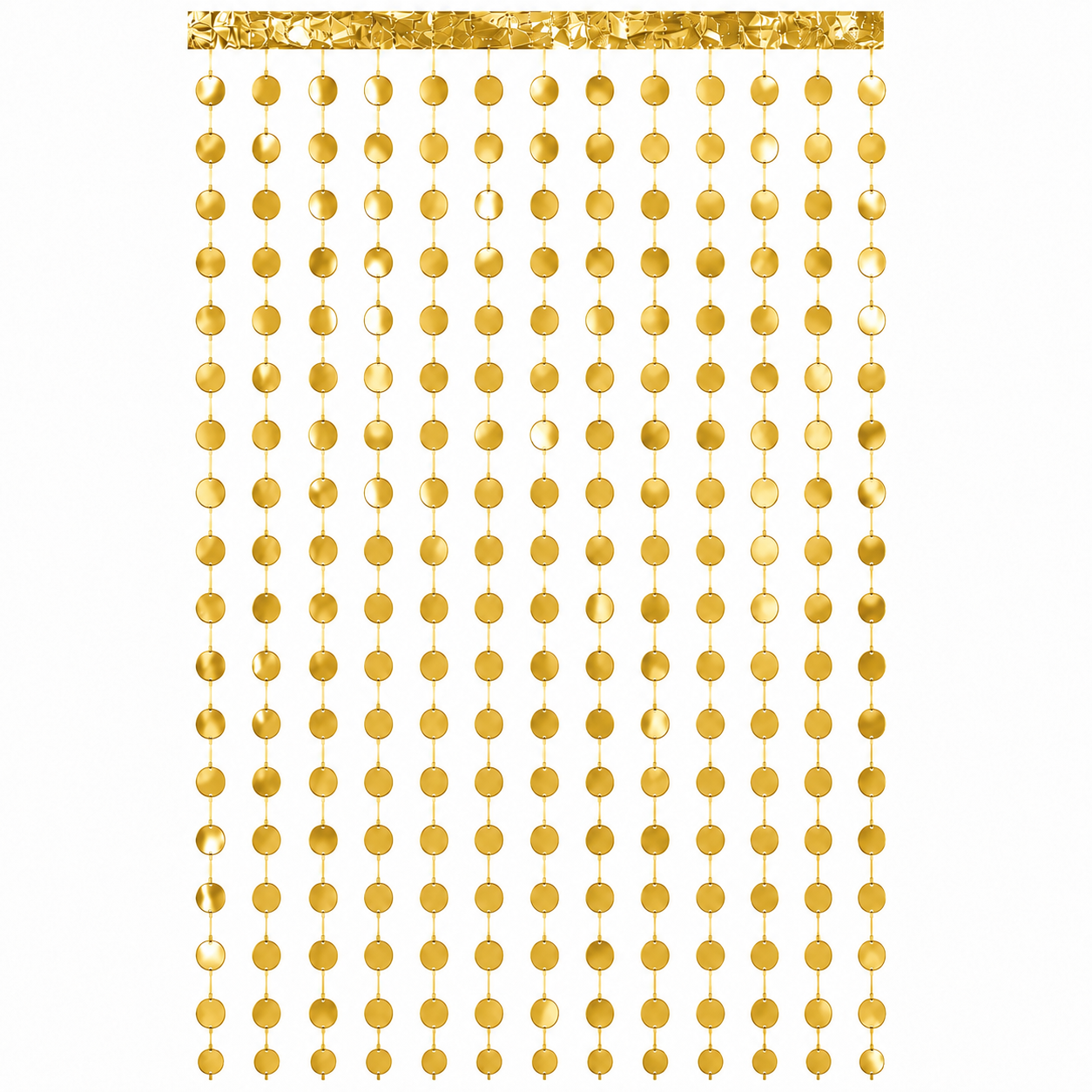 Parttyhub Foil Circle Party Curtains | RD | Pack 1