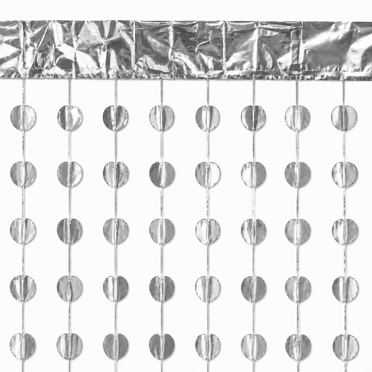 Parttyhub Foil Circle Party Curtains | RD | Pack 1