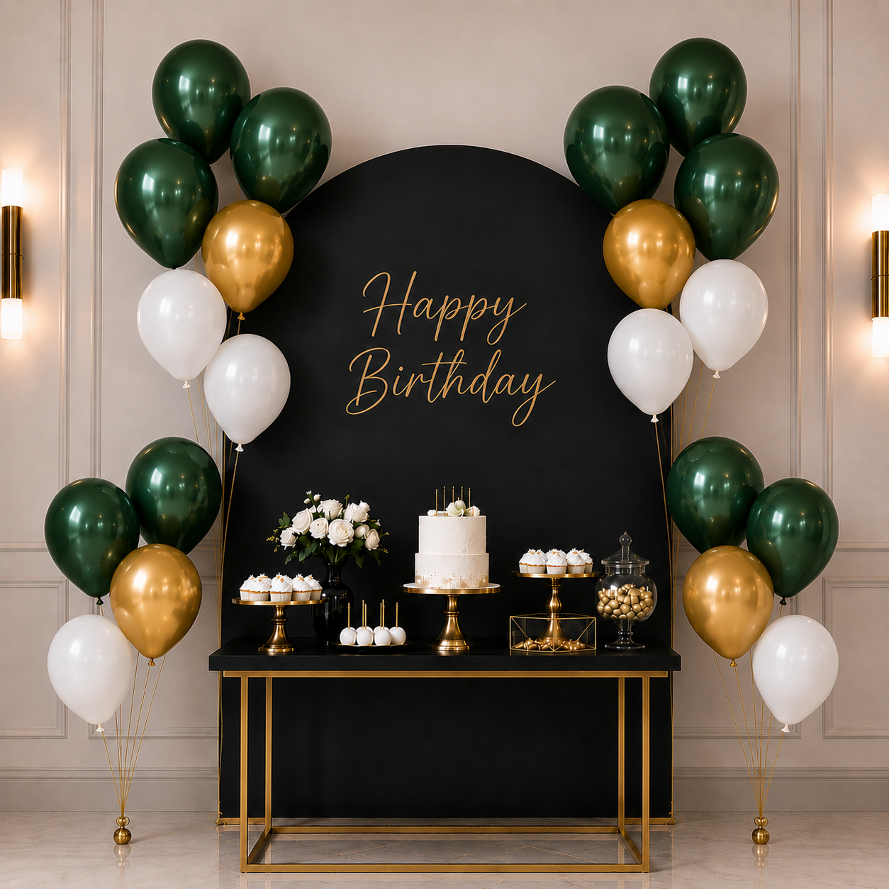 Partyhub Emerald Royale Balloon Set | MET | Pack 8