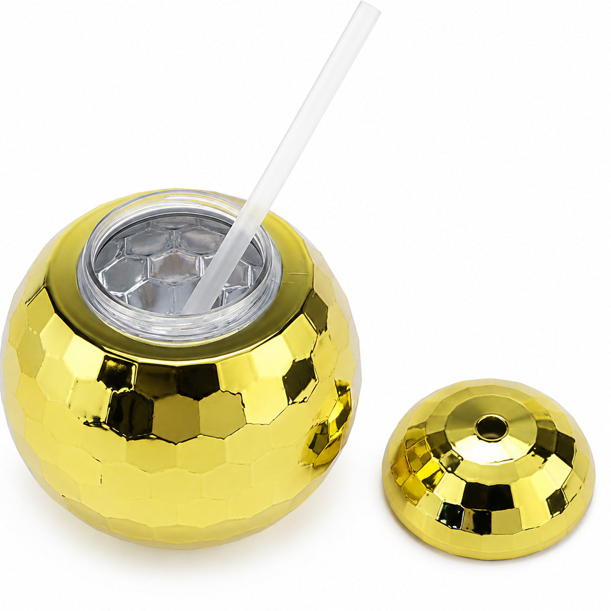 Parttyhub Disco Sparkling Drinking Cups With Straws | DSCO | Pack 1