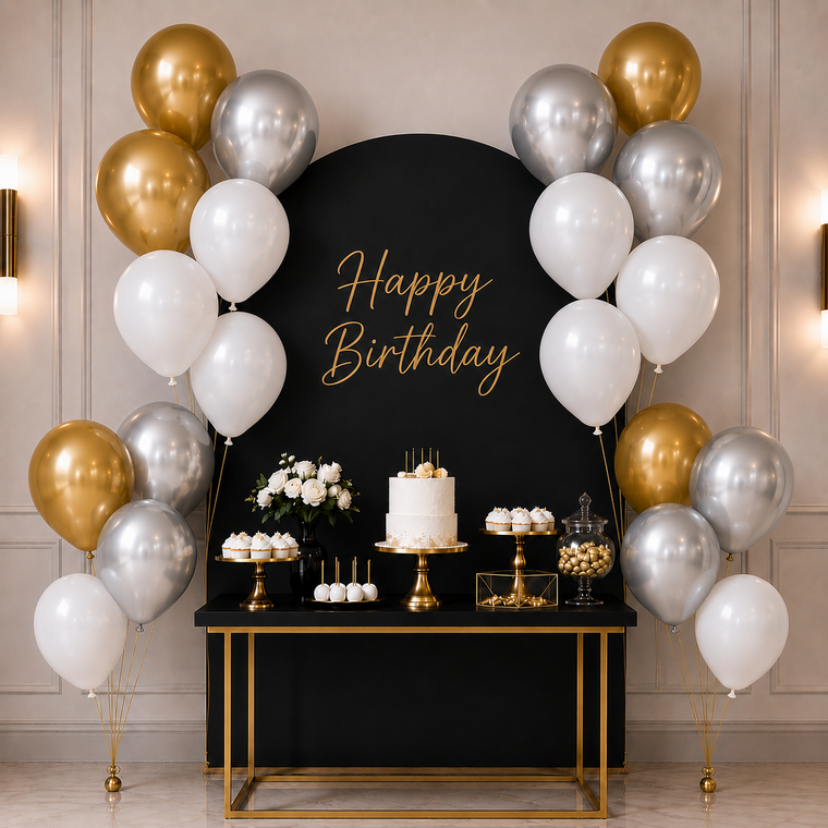 Parttyhub Celestial Glow Balloon Set | MET | Pack 8