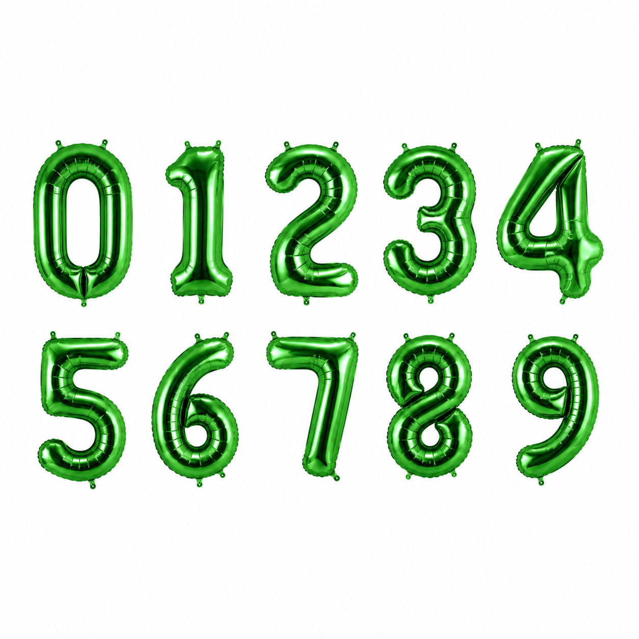 Parttyhub Foil Number Birthday Balloons - 16, 32, 40 Inches - Green | BDAY | Pack 1