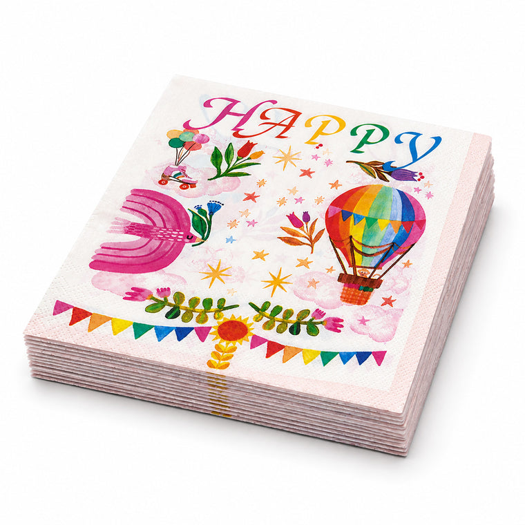 Parttyhub hot air balloon napkins | HAB | Pack 16
