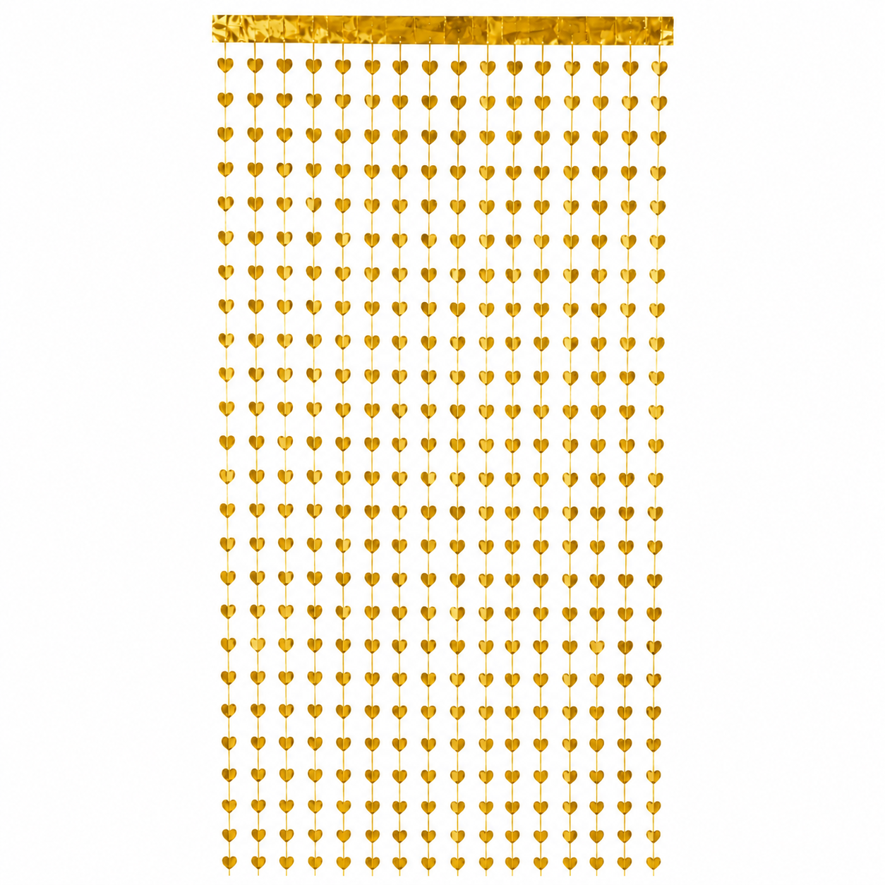 Parttyhub Foil Hearts Party Curtains | HT | Pack 1