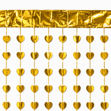 Parttyhub Foil Hearts Party Curtains | HT | Pack 1