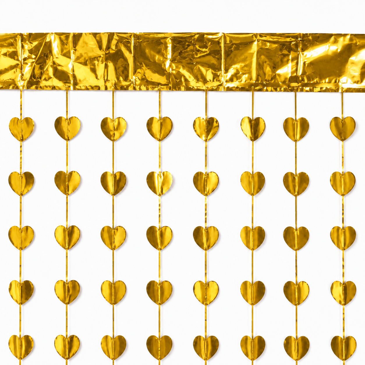 Parttyhub Foil Hearts Party Curtains | HT | Pack 1