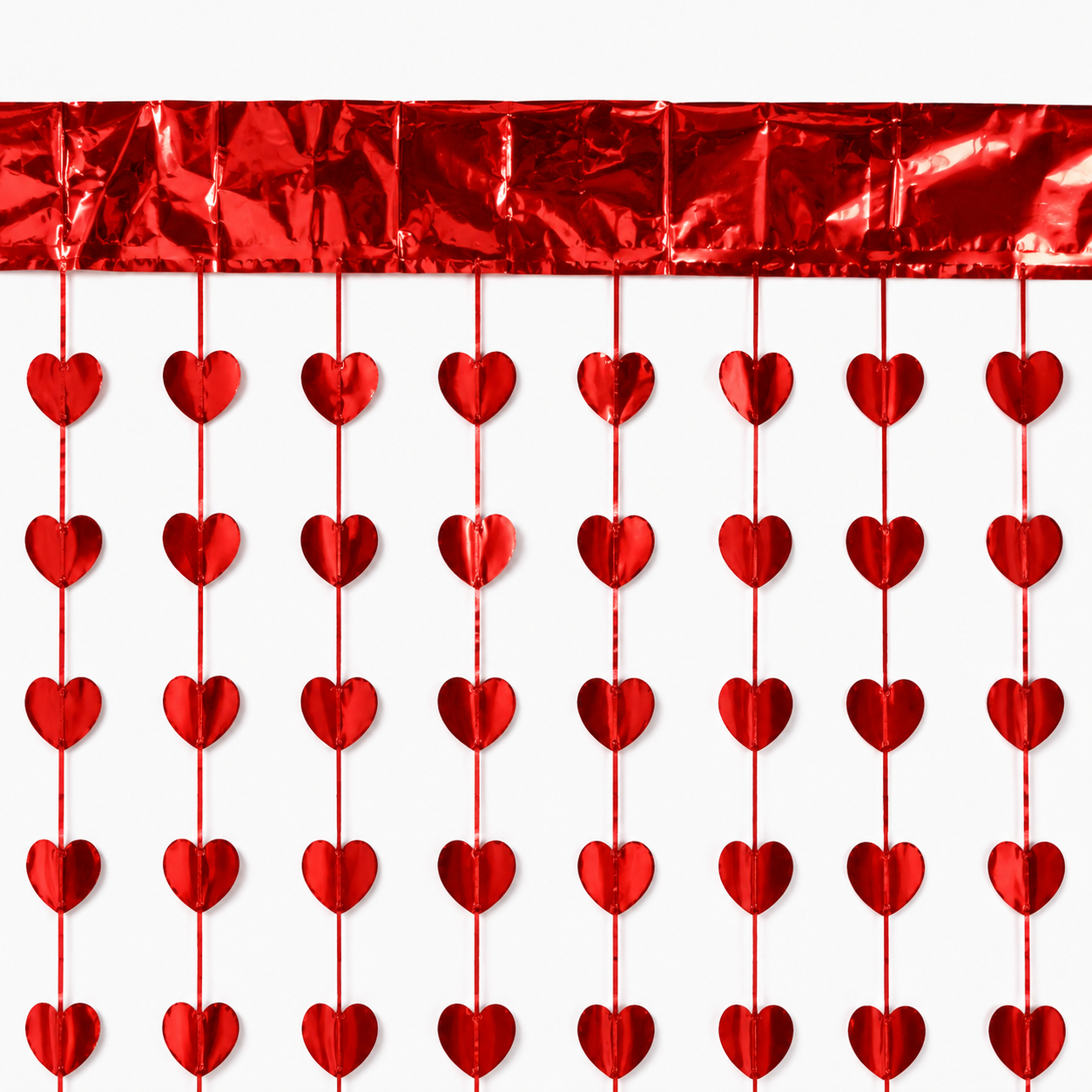 Parttyhub Foil Hearts Party Curtains | HT | Pack 1