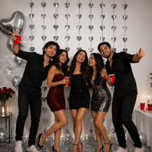 Parttyhub Foil Hearts Party Curtains | HT | Pack 1