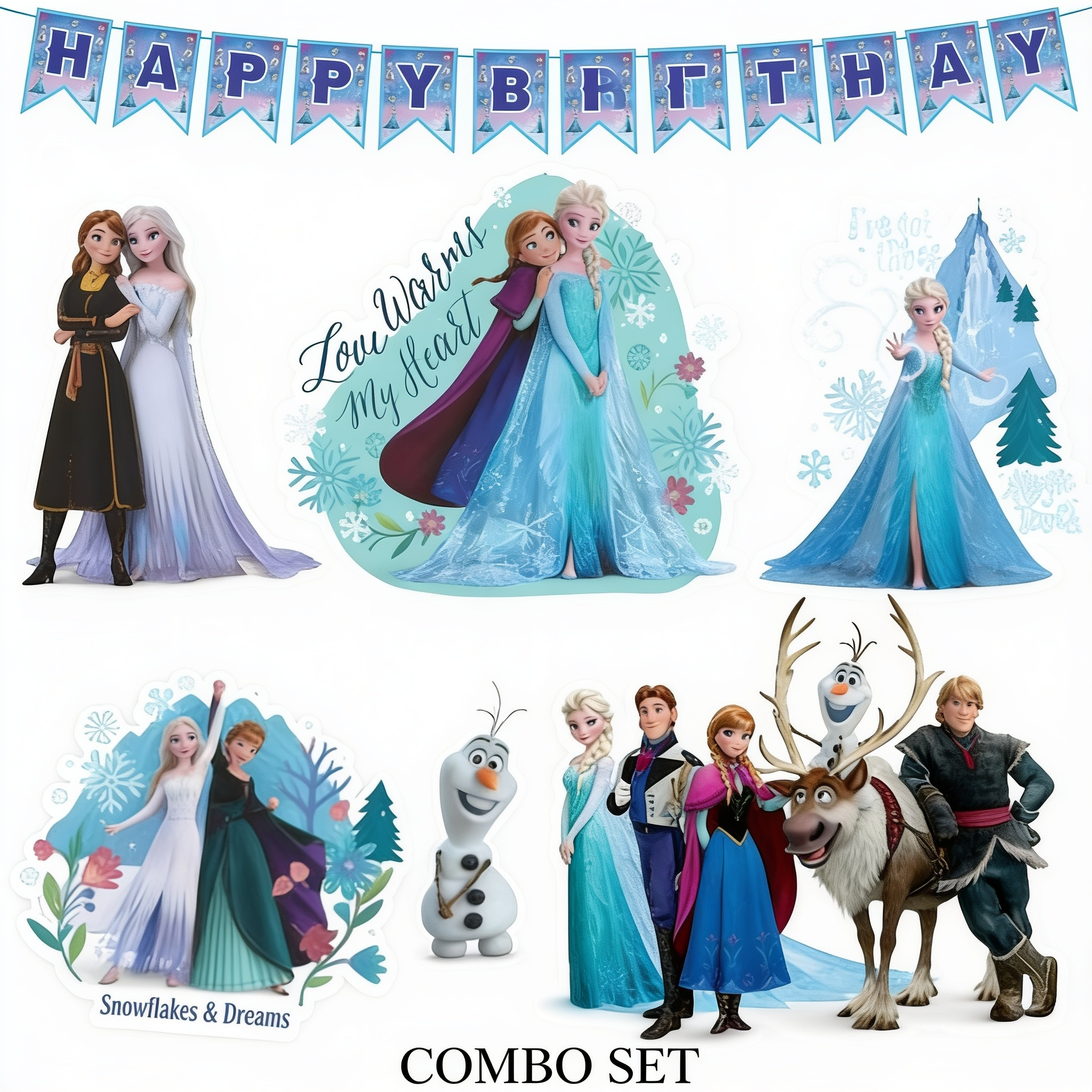 Parttyhub Frozen Princess Birthday Celebration Kit | SPLFR | Pack 1