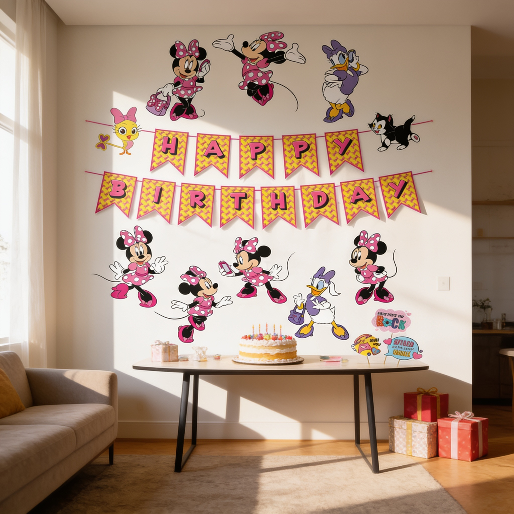 Parttyhub Mini Mouse Birthday Celebration Kit | MM | Pack 1
