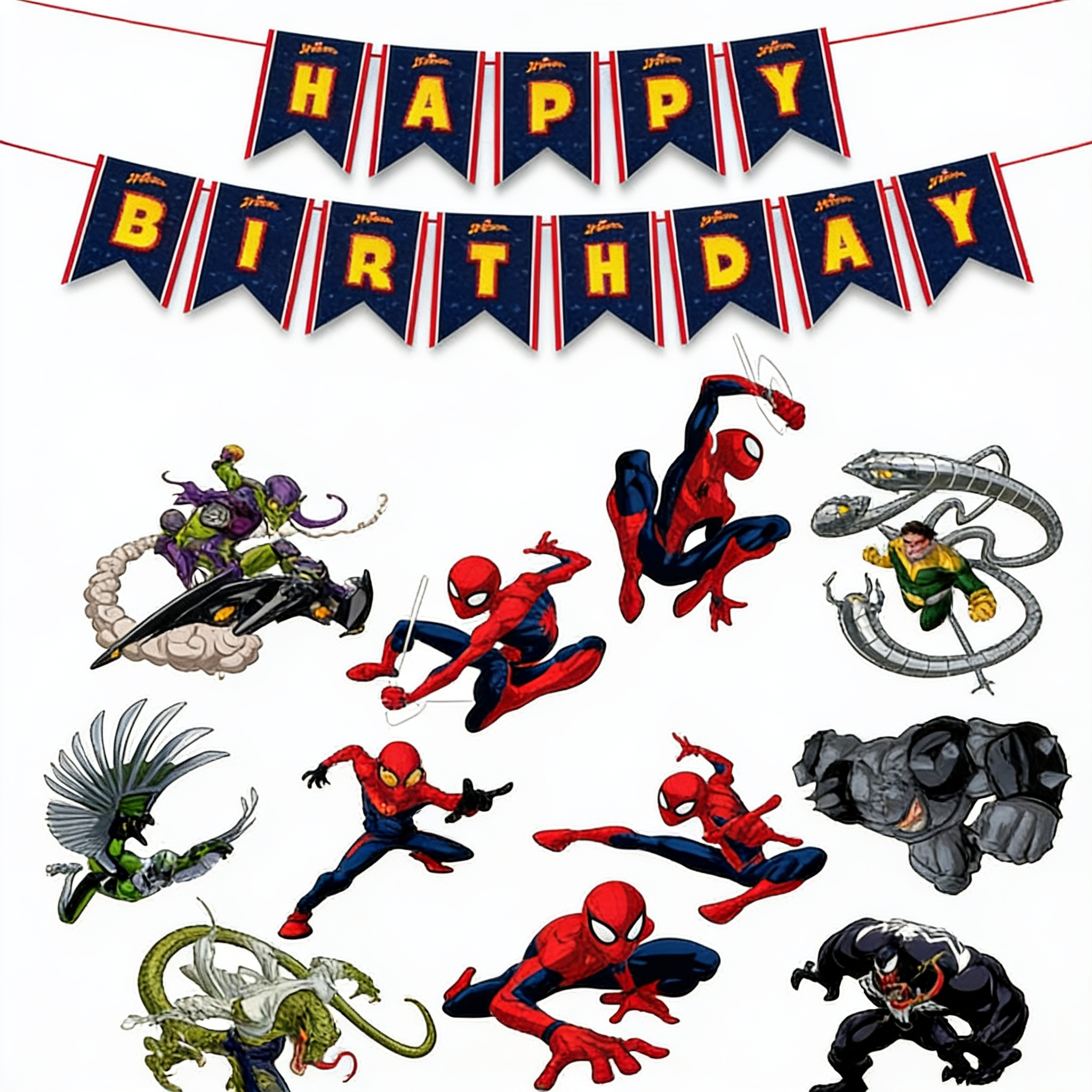 Parttyhub Spider-Man Birthday Celebration Kit | SPLSPDR | Pack 1