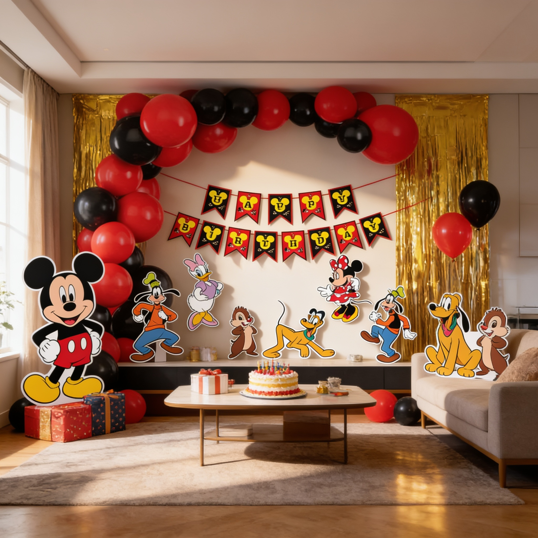 Parttyhub Mickey Mouse Birthday Celebration Kit | MI | Pack 1