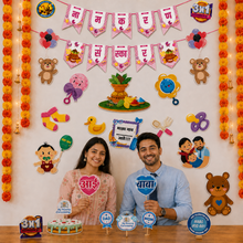 PARTTYHUB NAMAKARAN CEREMONY DECOR FOR BABY GIRL | NBG | PACK 1