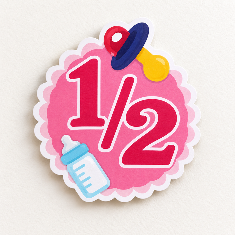 PARTTYHUB HALF BIRTHDAY COMBO SET- PINK | HAF | PACK 1