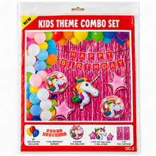 PARTTYHUB UNICORN THEMED BIRTHDAY PARTY DECOR KIT | UNI | PACK 1