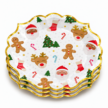 PARTTYHUB Christmas Themed Dinner Plates – Pack of 8