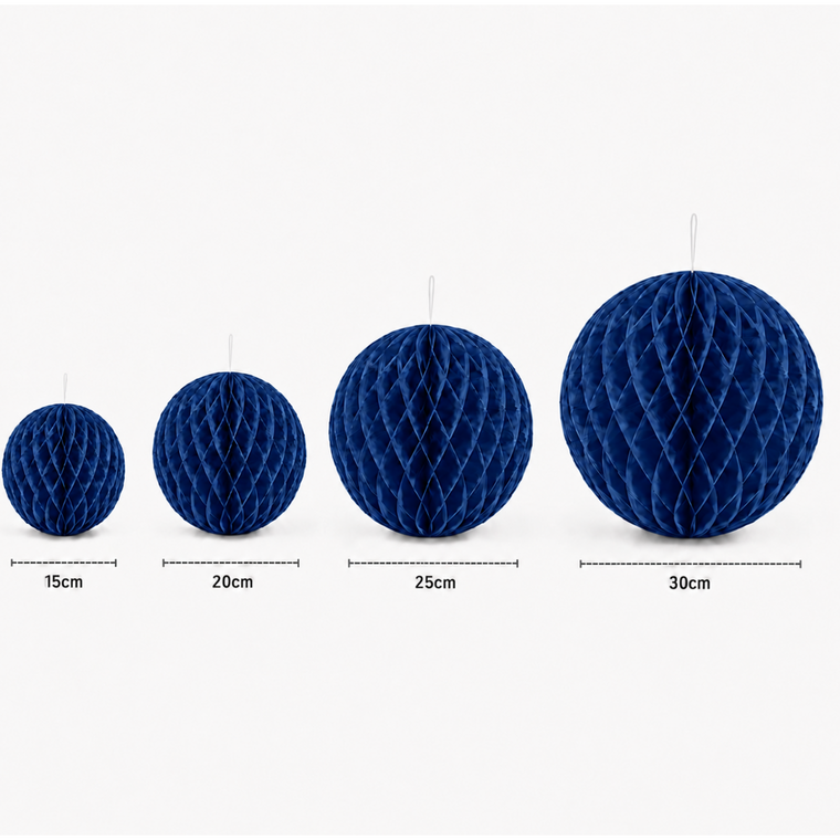 Parttyhub Honeycomb Hanging Balls - Dark Blue | FEST | Pack 1