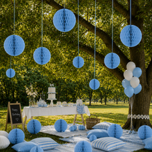 Parttyhub Honeycomb Hanging Balls - Light Blue | FEST | Pack 1