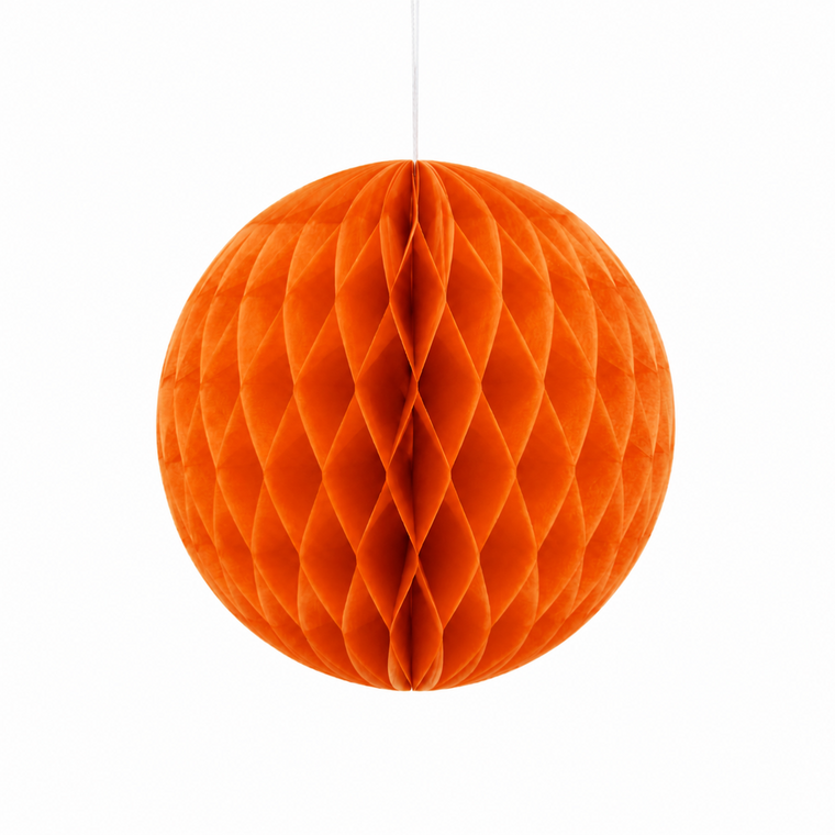 Parttyhub Honeycomb Hanging Balls - Orange | FEST | Pack 1