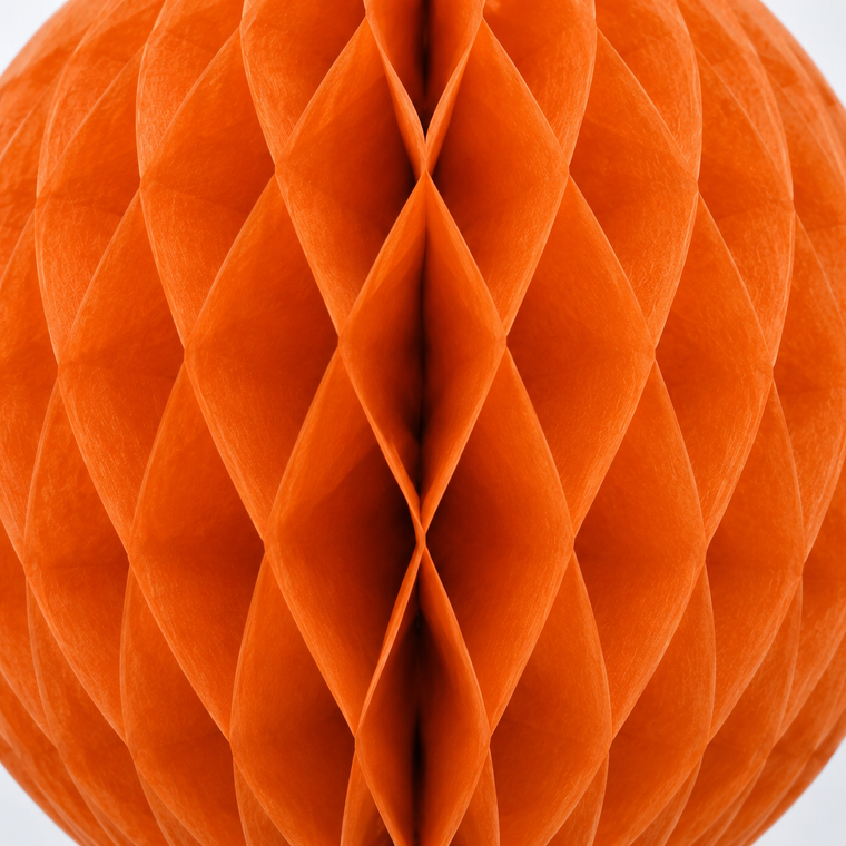 Parttyhub Honeycomb Hanging Balls - Orange | FEST | Pack 1