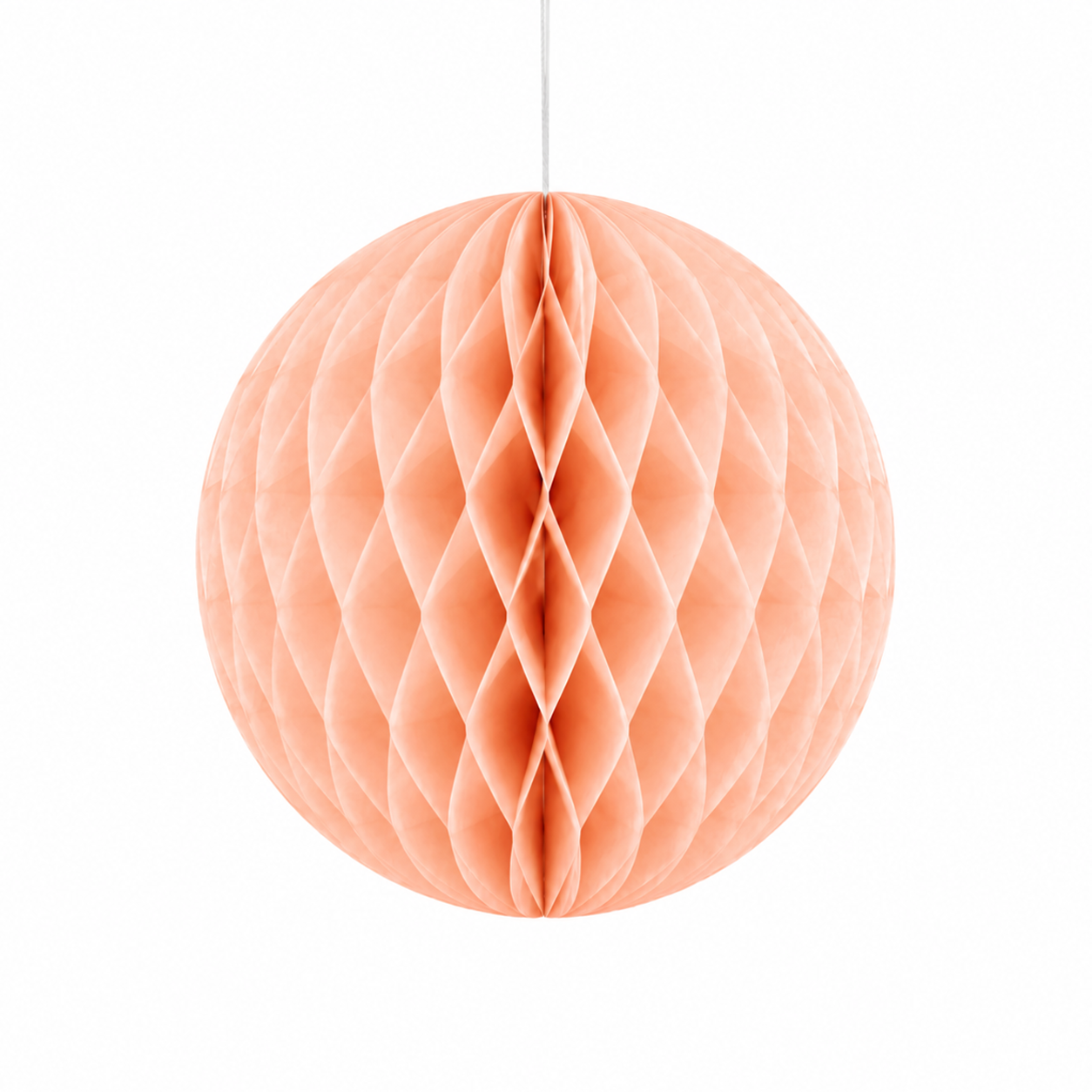 Parttyhub Honeycomb Hanging Balls - Peach | FEST | Pack 1