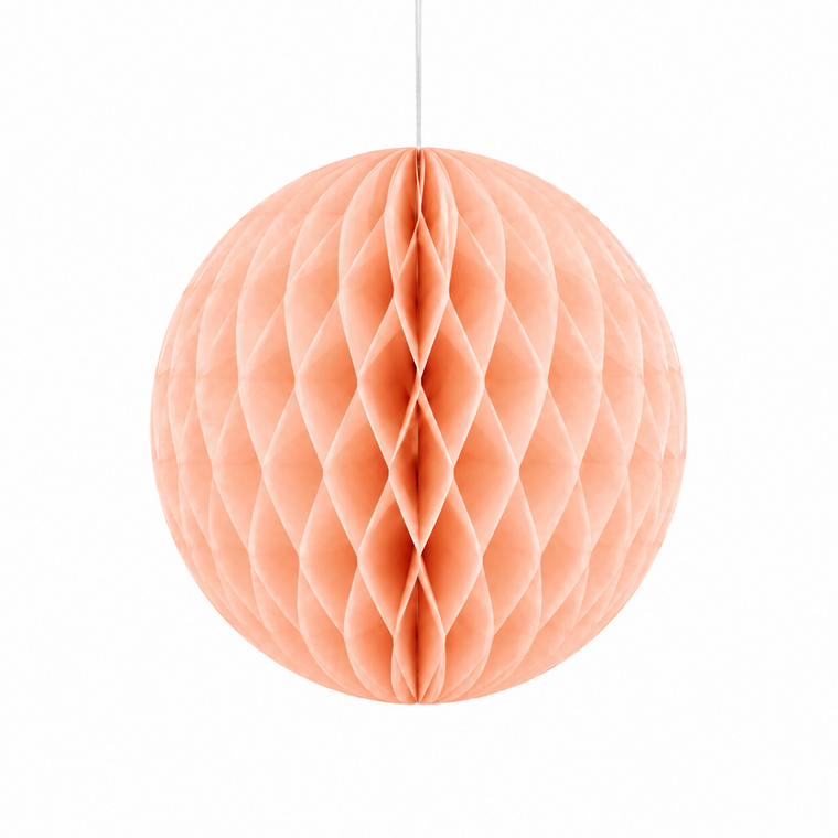 Parttyhub Honeycomb Hanging Balls - Peach | FEST | Pack 1
