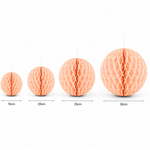 Parttyhub Honeycomb Hanging Balls - Peach | FEST | Pack 1