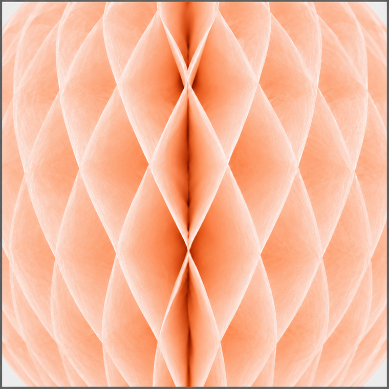 Parttyhub Honeycomb Hanging Balls - Peach | FEST | Pack 1