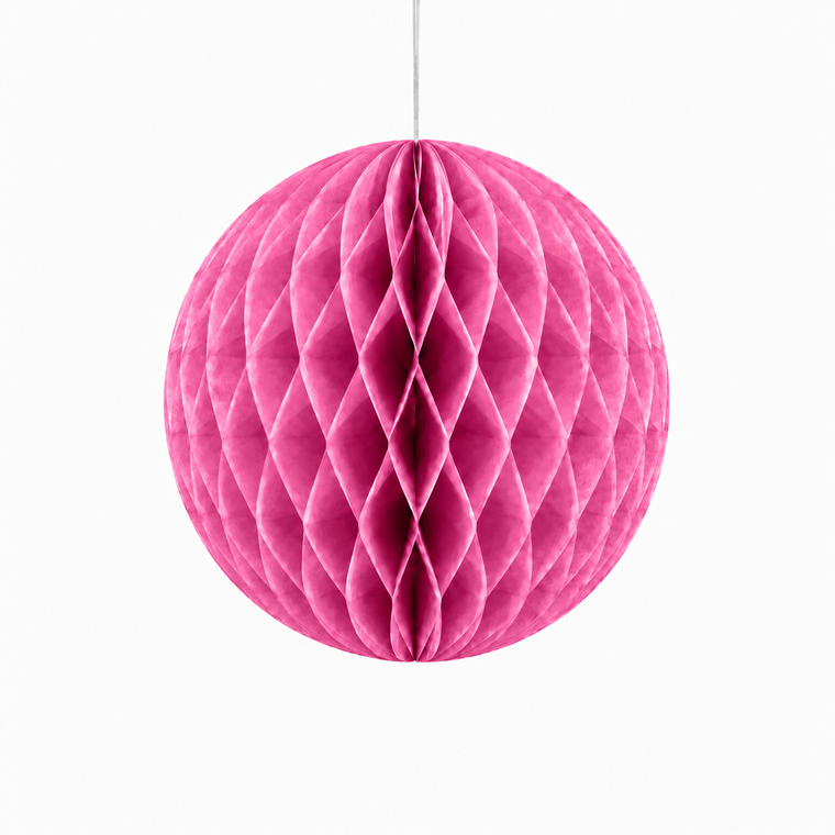 Parttyhub Honeycomb Hanging Balls - Pink | FEST | Pack 1