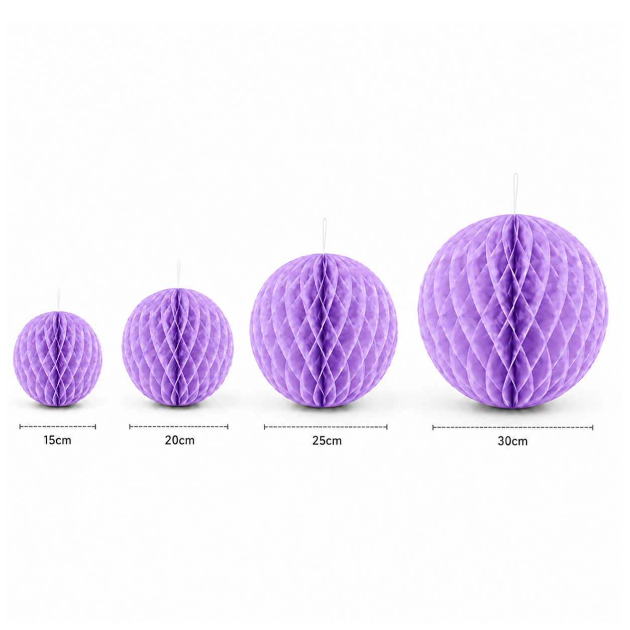 Parttyhub Honeycomb Hanging Balls - Purple | FEST | Pack 1