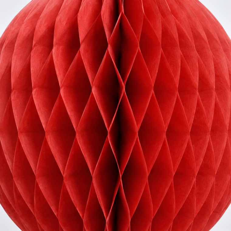 Parttyhub Honeycomb Hanging Balls - Red | FEST | Pack 1