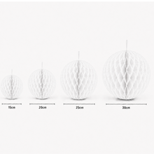 Parttyhub Honeycomb Hanging Balls - White | FEST | Pack 1