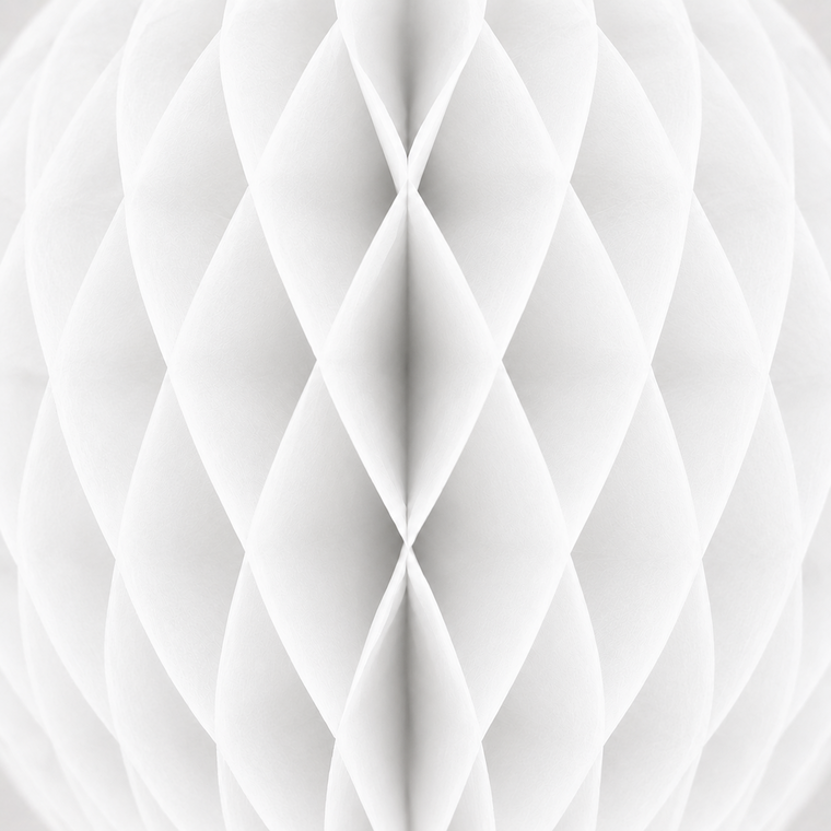 Parttyhub Honeycomb Hanging Balls - White | FEST | Pack 1