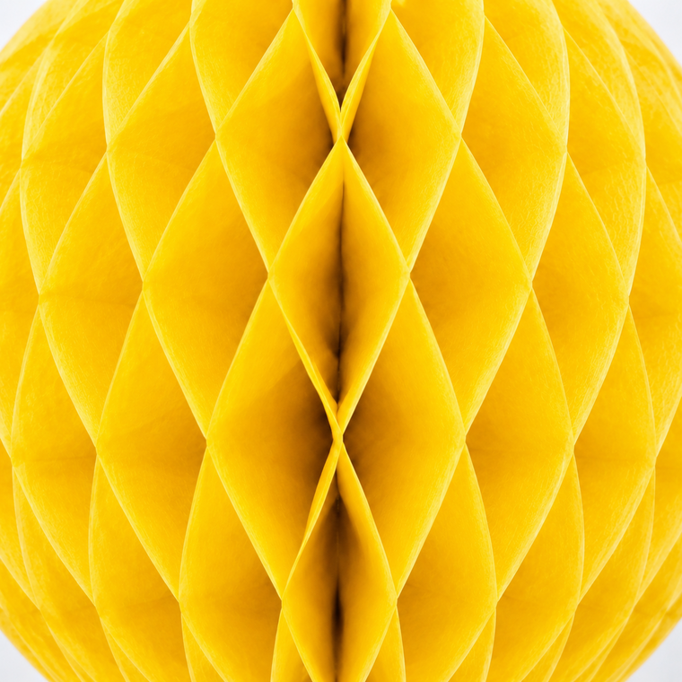 Parttyhub Honeycomb Hanging Balls - Yellow | FEST | Pack 1