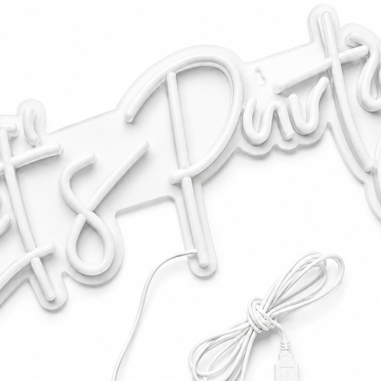 ParttyHub Let's Party LED Signboard | LPTY | Pack 1