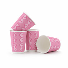 Parttyhub full of hearts: team baby pink party cups | HT | Pack 8