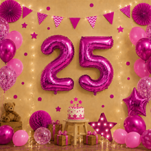 Parttyhub Foil Number Birthday Balloons - 16, 32, 40 Inches - Magenta | BDAY | Pack 1