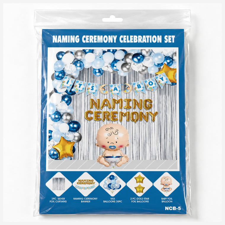 PARTTYHUB LITTLE PRINCE NAMING CEREMONY DECOR KIT | LPN | PACK 1