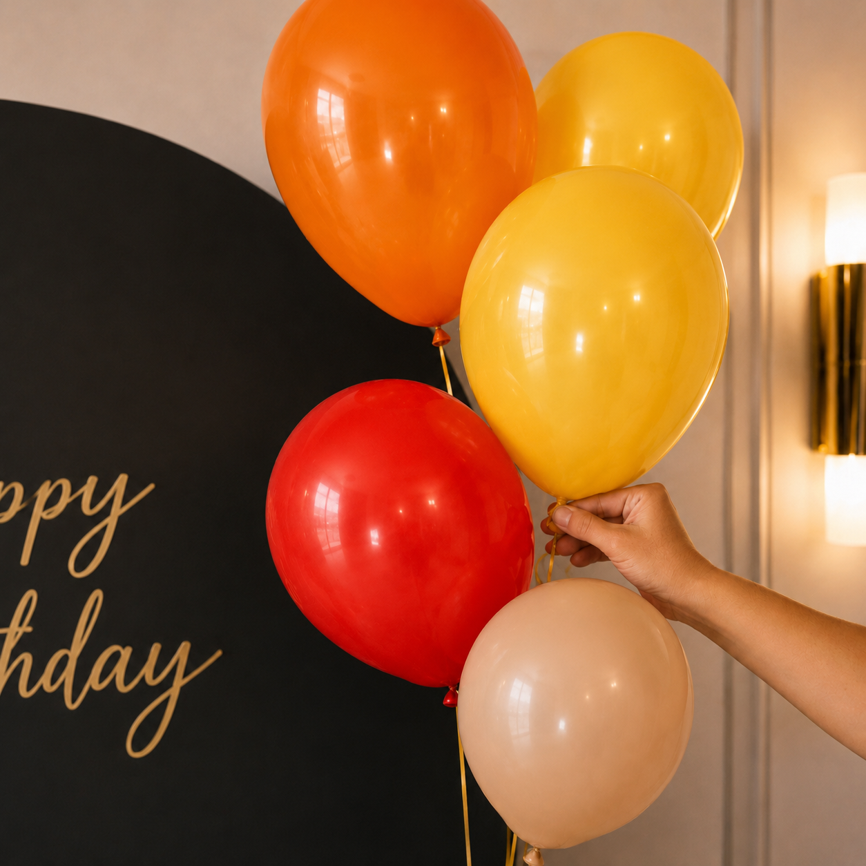 Parttyhub Festival Flame Balloon Set | STD | Pack 6