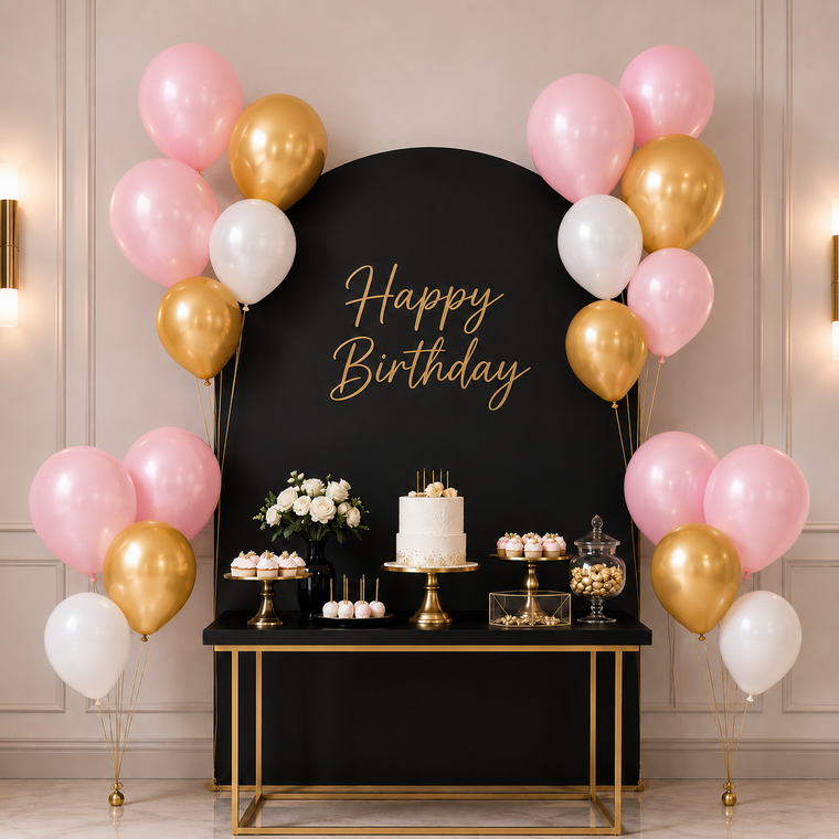 Partyhub Pearl Blush Balloon Set | LSTD | Pack 10