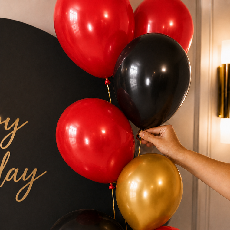 Parttyhub Colour Balloons Combo-10 | LSTD | Pack 10