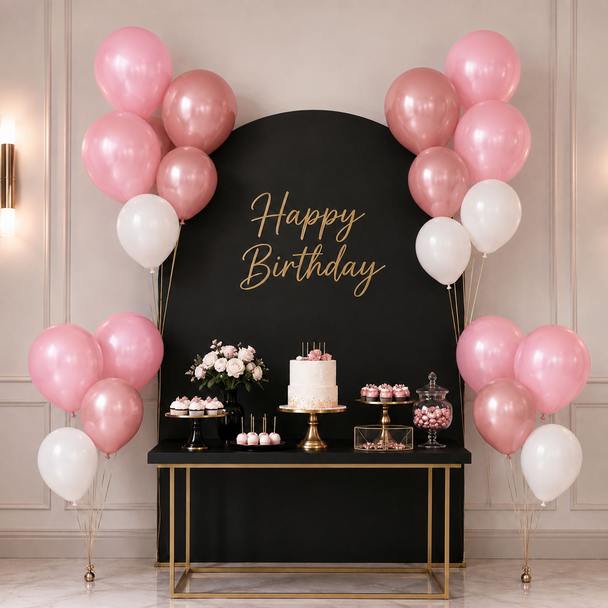 Partyhub Rosy Daydream Balloon Set | LPAS | Pack 8