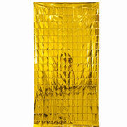 Parttyhub curtains polyester square gold | SQ | Pack 1