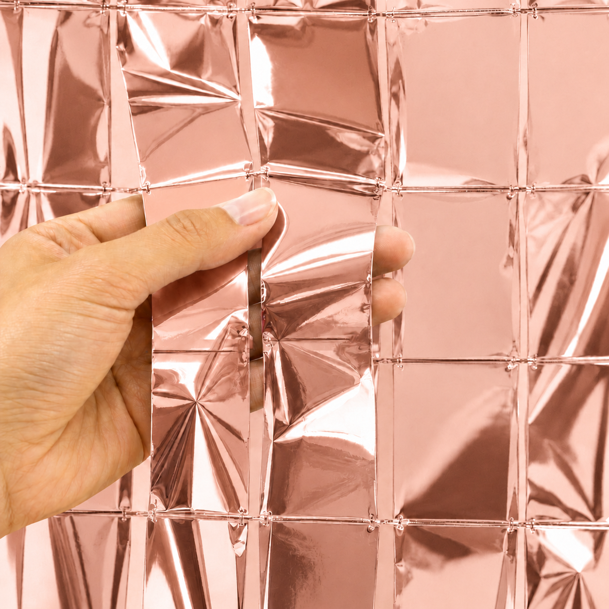 Parttyhub Foil Square Party Curtains | SQ | Pack 1