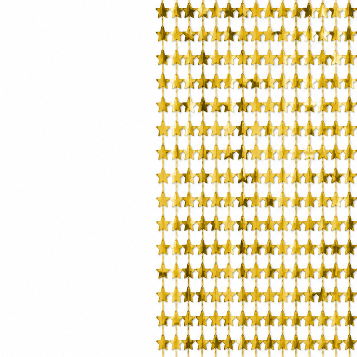 Parttyhub curtains polyester star gold | GSTR | Pack 1