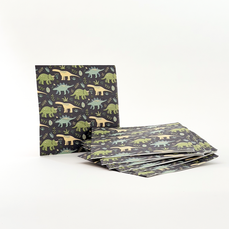 Parttyhub dinosaurs camouflage theme party napkins | DCAM | Pack 16