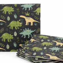 Parttyhub dinosaurs camouflage theme party napkins | DCAM | Pack 16