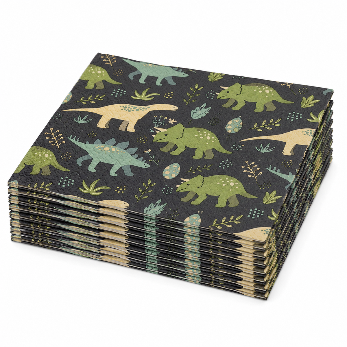 Parttyhub dinosaurs camouflage theme party napkins | DCAM | Pack 16