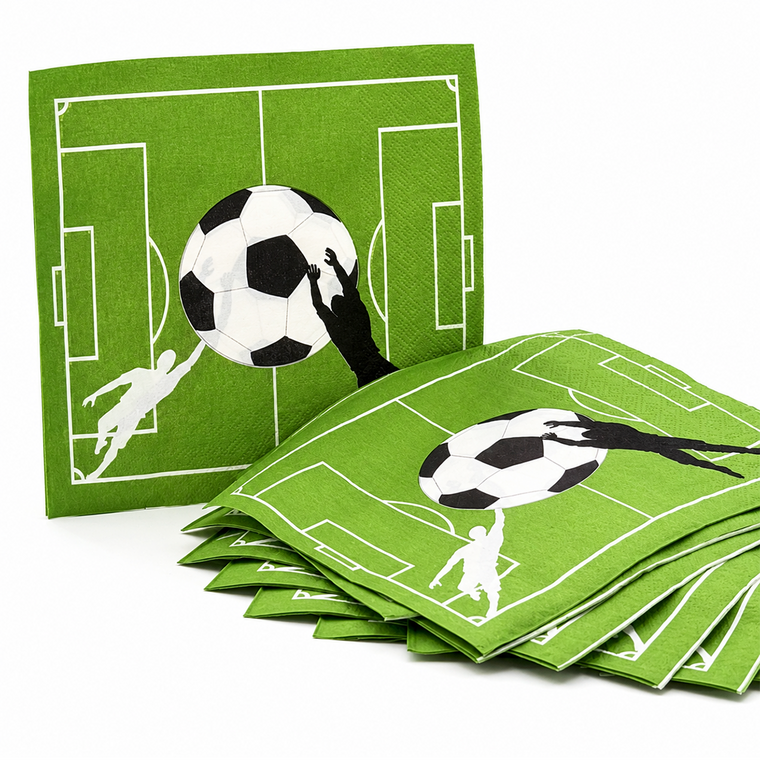 Parttyhub soccer napkins | SOC | Pack 16