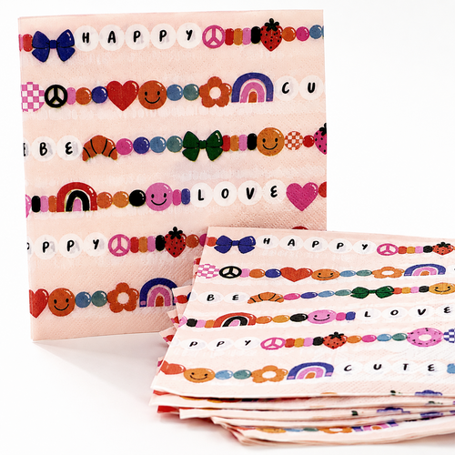 Parttyhub birthday bracelet napkins | BBR | Pack 16